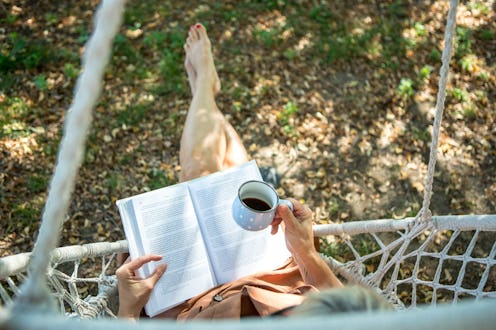 reading, outdoors, relaxing