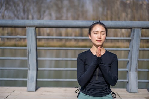 meditate, working out 