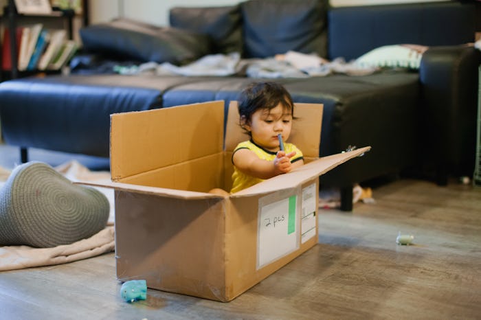 Toddlers having imaginative play is so important.