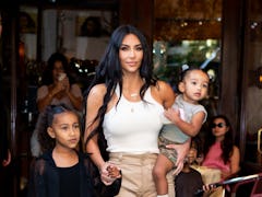 Kim Kardashian West posed with her son Saint West on his fifth birthday.