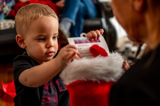 little boy christmas stocking