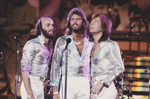Maurice, Barry, and Robin Gibb of the Bee Gees.