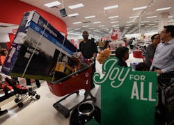 target during the holidays