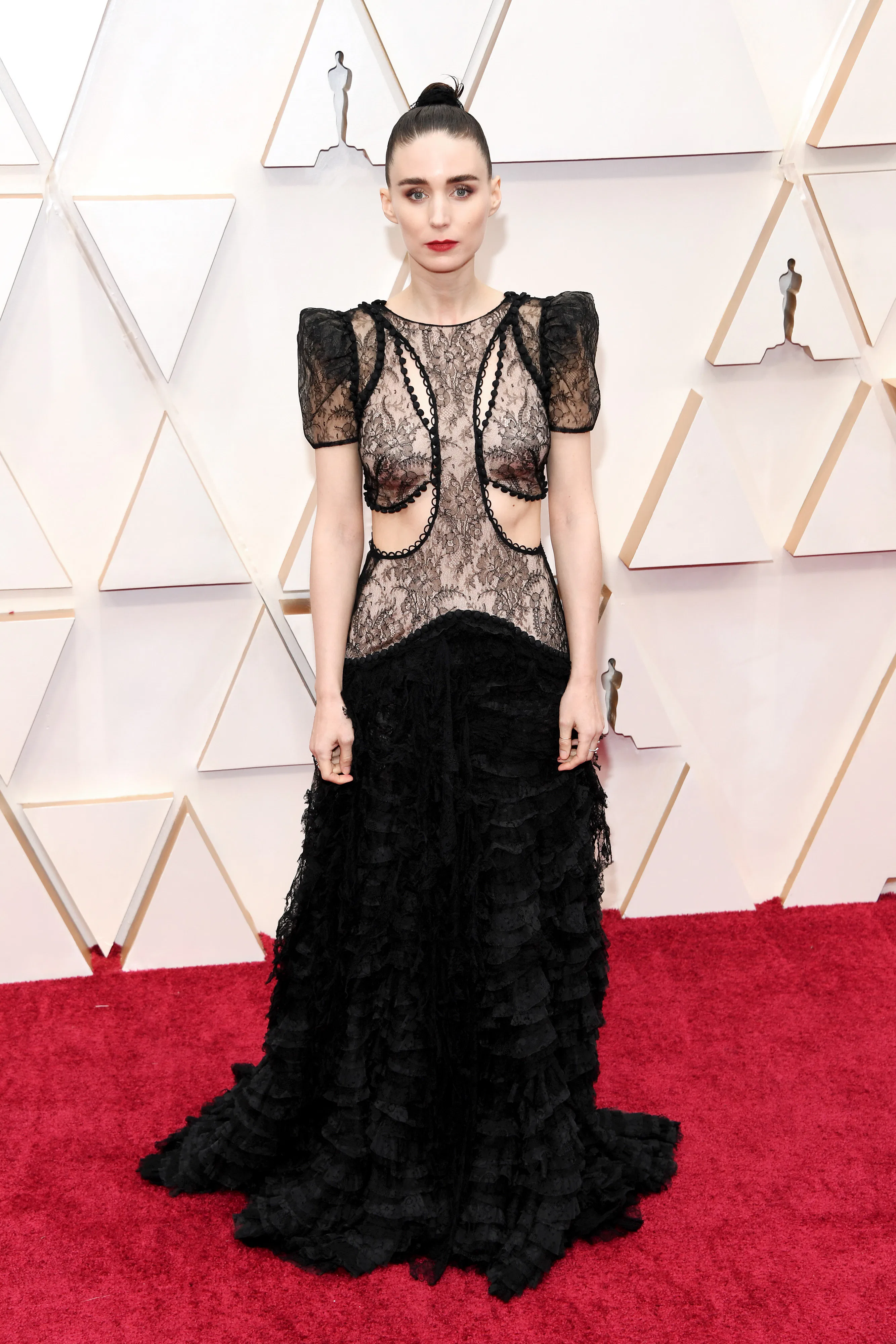 sheer dress oscars Sheer Dresses Are Trending on Vanity Fair's Oscar Party 2025 Red Carpet:  Nikki Glaser in Lingerie Inspiration, Leslie Bibb Shines in Fendi and More  Looks