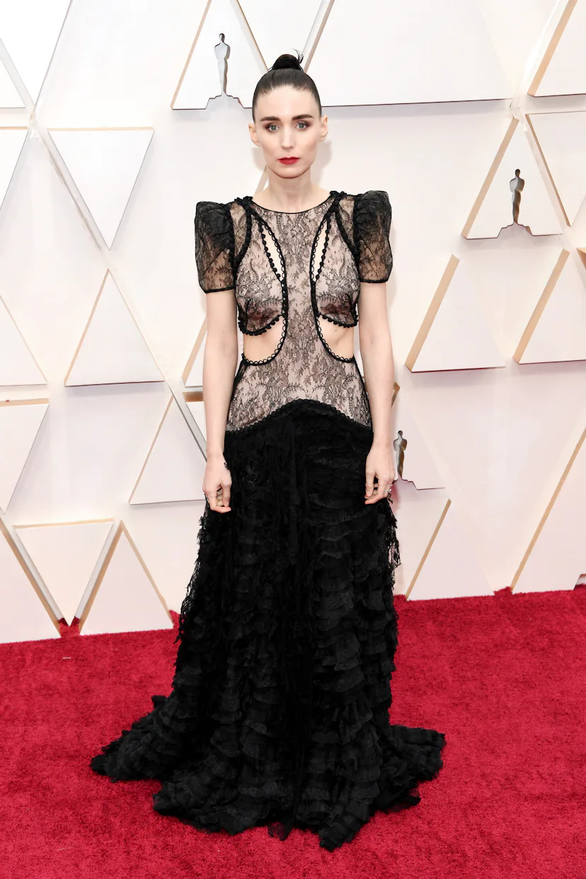sheer dress oscars Sheer Dresses Are Trending on Vanity Fair's Oscar Party 2025 Red Carpet: Nikki Glaser in Lingerie Inspiration, Leslie Bibb Shines in Fendi and More Looks
