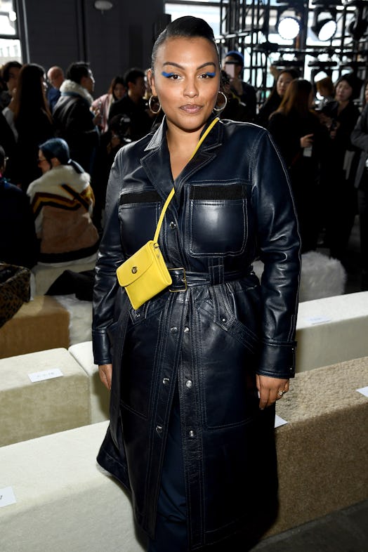 Paloma Elsesser’s Blue Eyeliner At The Coach Fall/Winter 2020 Show