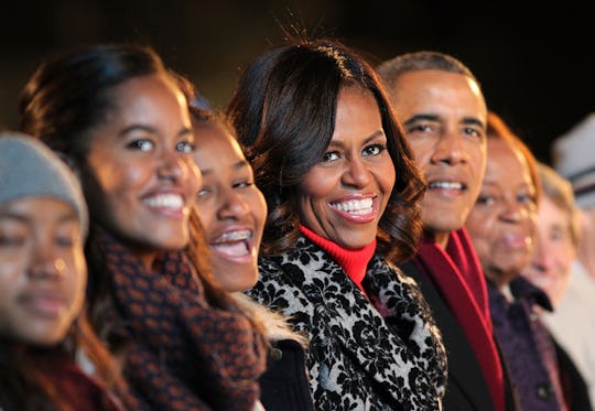 michelle Obama, barack Obama, sasha and malia