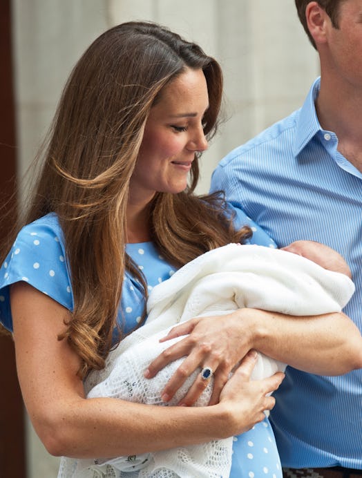 Kate Middleton had a hard time with the photos taken outside St. Mary's after George's birth.