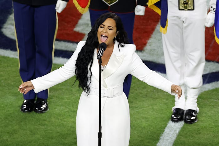 Demi Lovato sang the national anthem at Super Bowl 2020.
