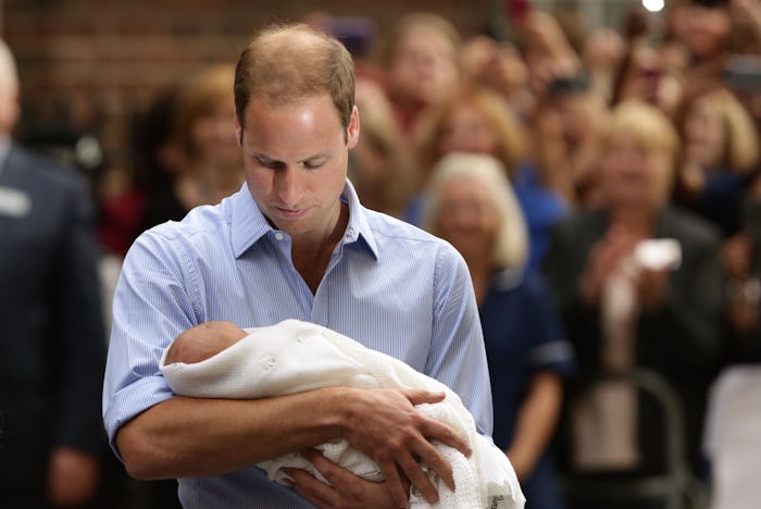Kate Middleton says Prince William had a joyful moment the first time he saw his baby boy George.