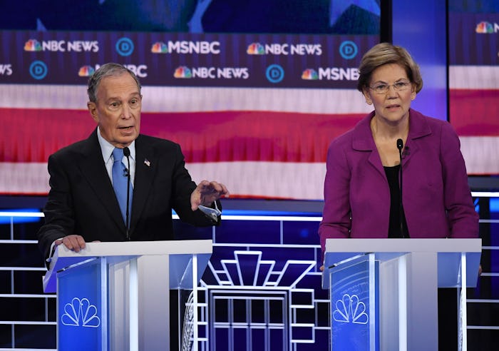 Sen. Warren answered questions about her comments against Mike Bloomberg's alleged pregnancy discrim...