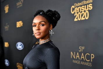 Janelle Monae's hair clips at the Balmain Fall/Winter 2020 show are the best way to dress up a braid