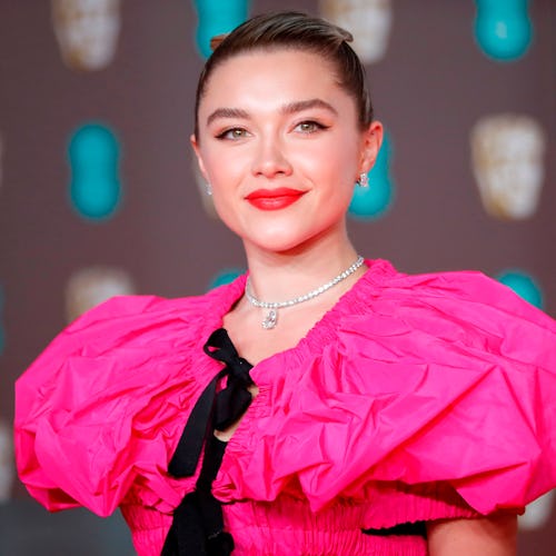 Florence Pugh and other celebrities wore coral lipstick to the 2020 BAFTAs