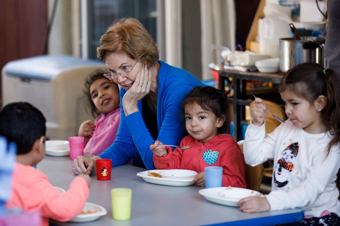 Elizabeth Warren's campaign is offering free child care to some caucusgoers in Iowa.