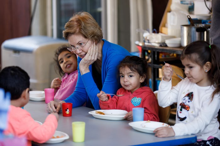 Elizabeth Warren's campaign is offering free child care to some caucusgoers in Iowa. 