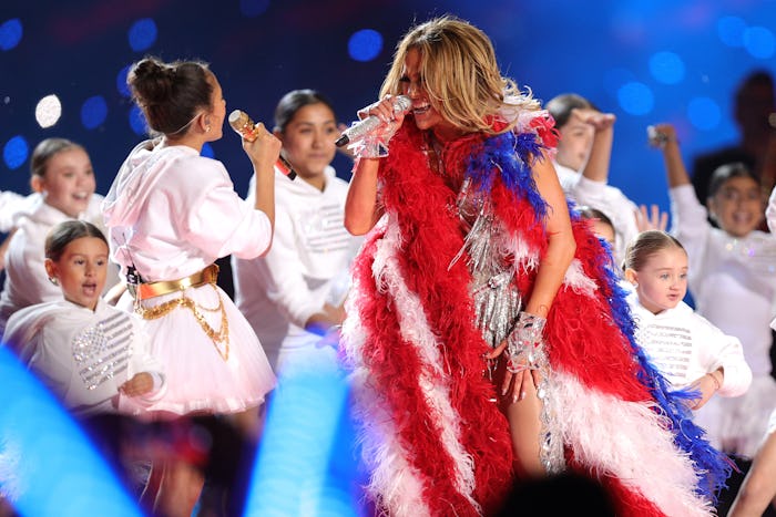 Jennifer Lopez and her daughter Emme Muñiz performed together in the Super Bowl Halftime Show