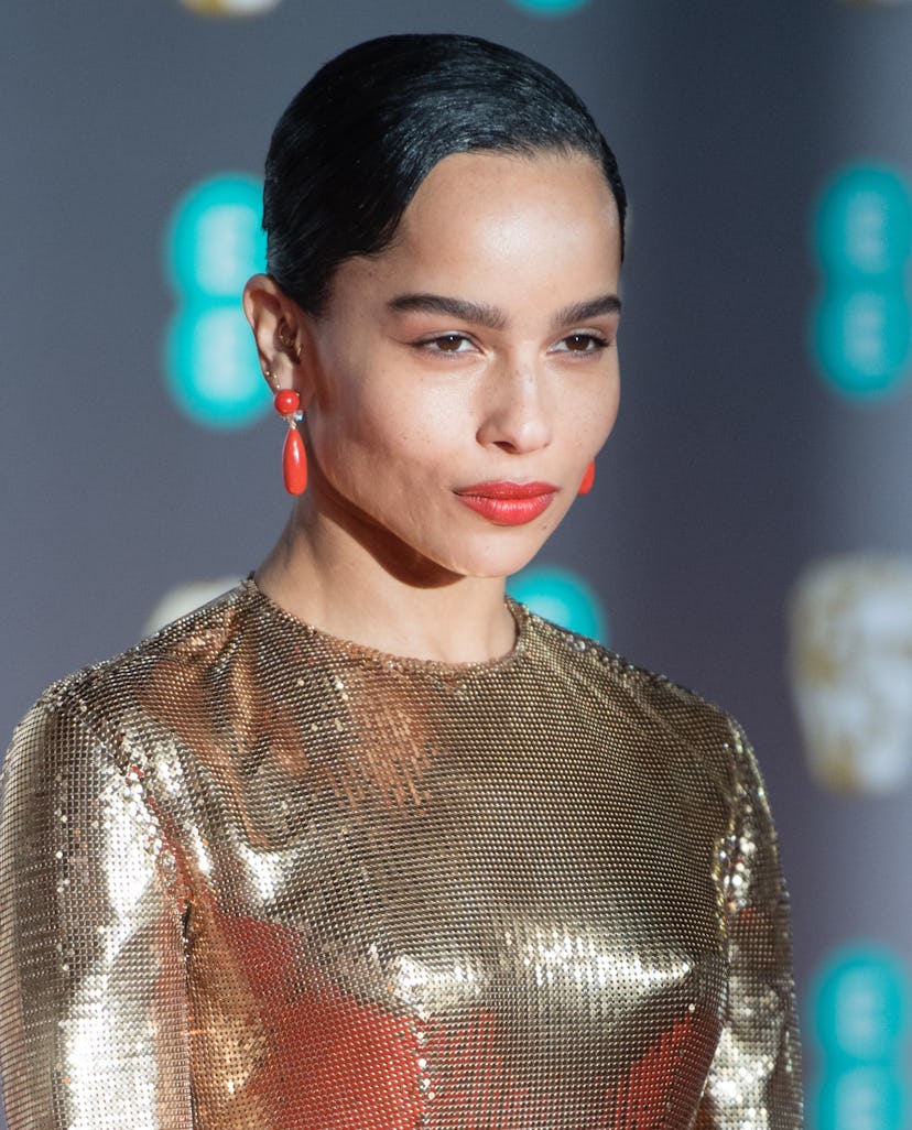 Zoe Kravitz and other celebrities wore coral lipstick to the 2020 BAFTAs