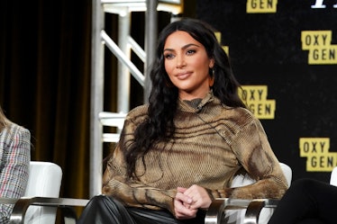 Kim Kardashian attends an event for Oxygen. 