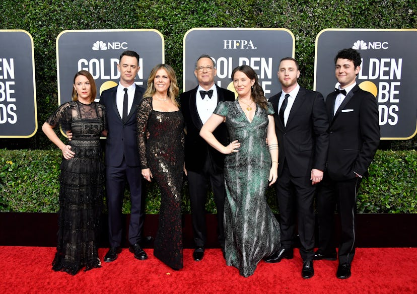 Hanks seemed more proud of his children at the Golden Globes in 2020 than anything else.
