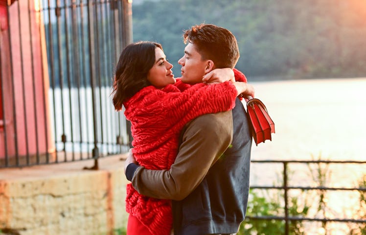 Zane Holtz and Lucy Hale on 'Katy Keene'