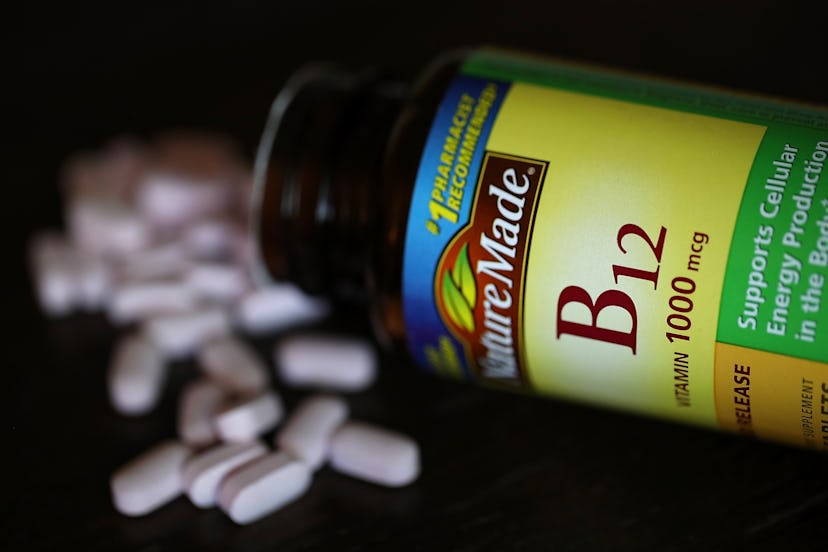 B12 supplements. Diets that don't include meat can result in some dietary deficiencies like lower le...