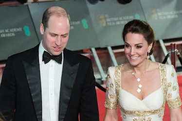 Prince William and Kate Middleton attend the 2020 BAFTA Awards.
