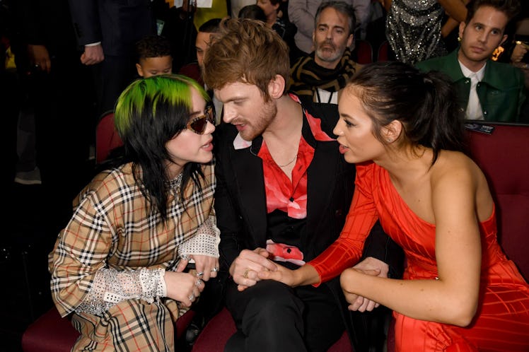 Billie Eilish, Finneas, and Claudia Sulewski pictured at the 2019 American Music Awards.