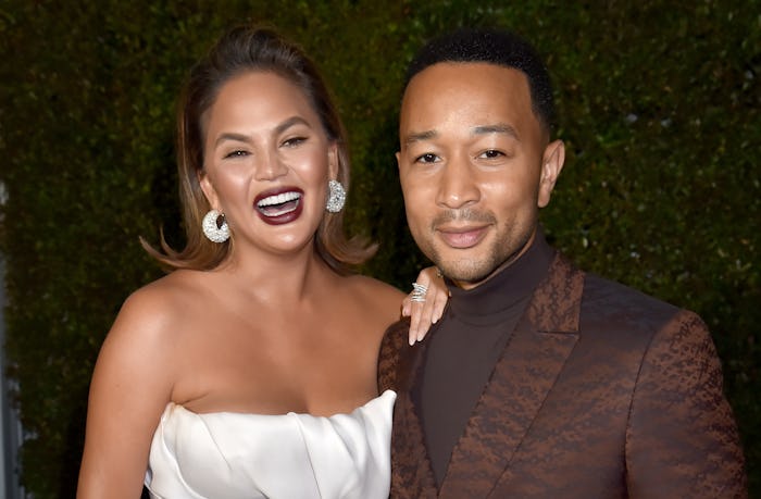 Chrissy Teigen recently received leggings with John Legend's face on the butt.