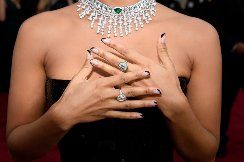 Black Nails At The 2020 Oscars Were An Unexpectedly Perfect Complement To The Gowns Zazie Beetz