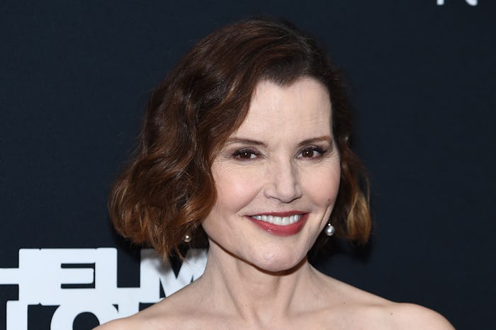 Geena Davis won a humanitarian award for her work against gender bias in Hollywood.