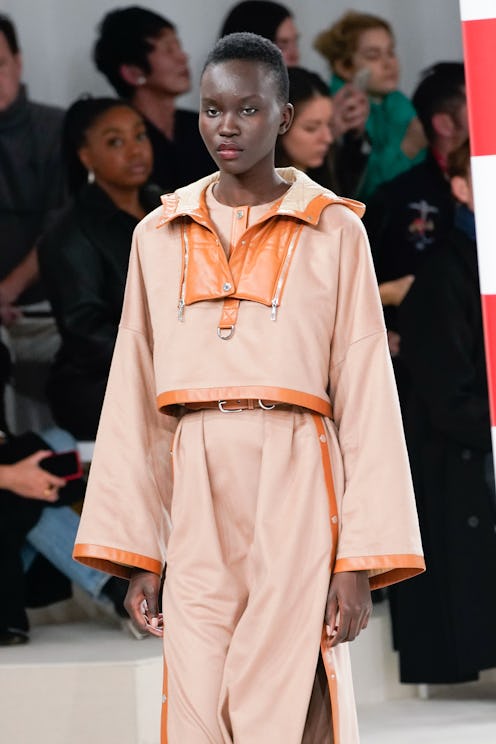 A model wearing Hermes' Fall 2020 Collection