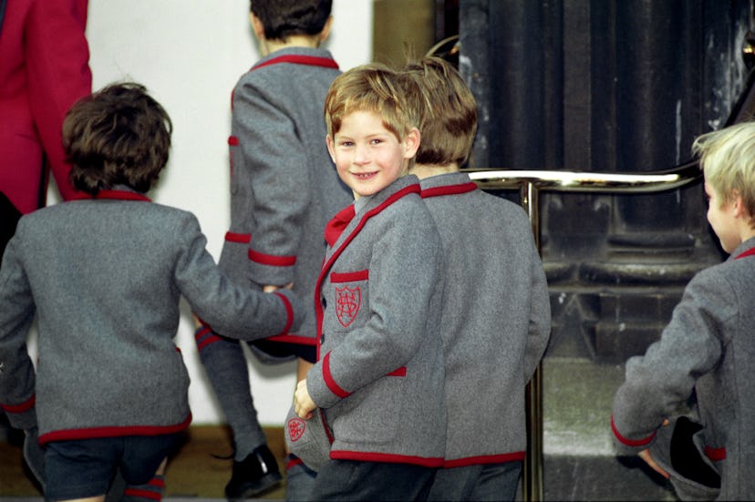 Prince Harry smiles at the crowd