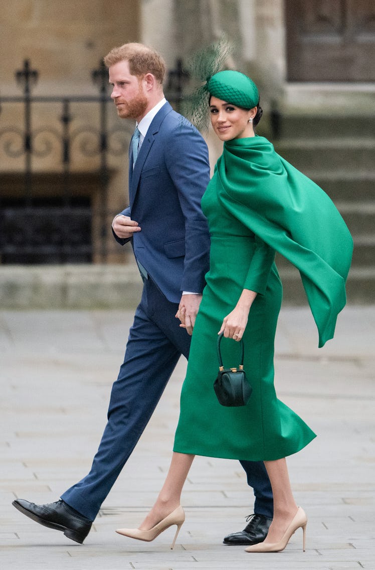 Meghan Markle wore a green dress similar to one of Princess Diana's 