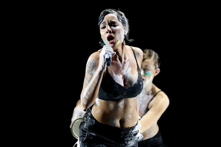 Halsey performs live on her Manic tour.