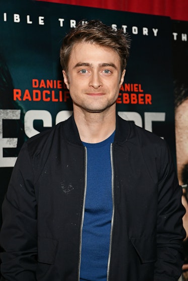 Daniel Radcliffe attends a movie premiere.