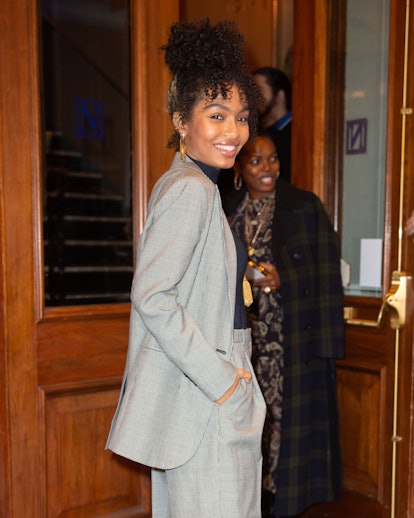 Yara Shahidi's front bun is the ultimate lazy-day hairstyle