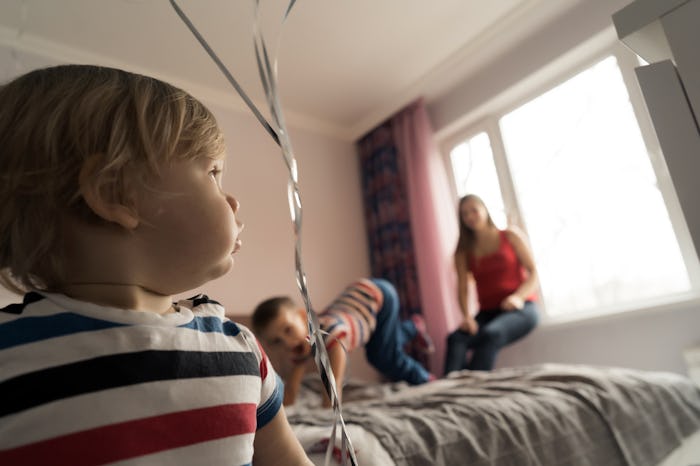 kids playing in bedroom