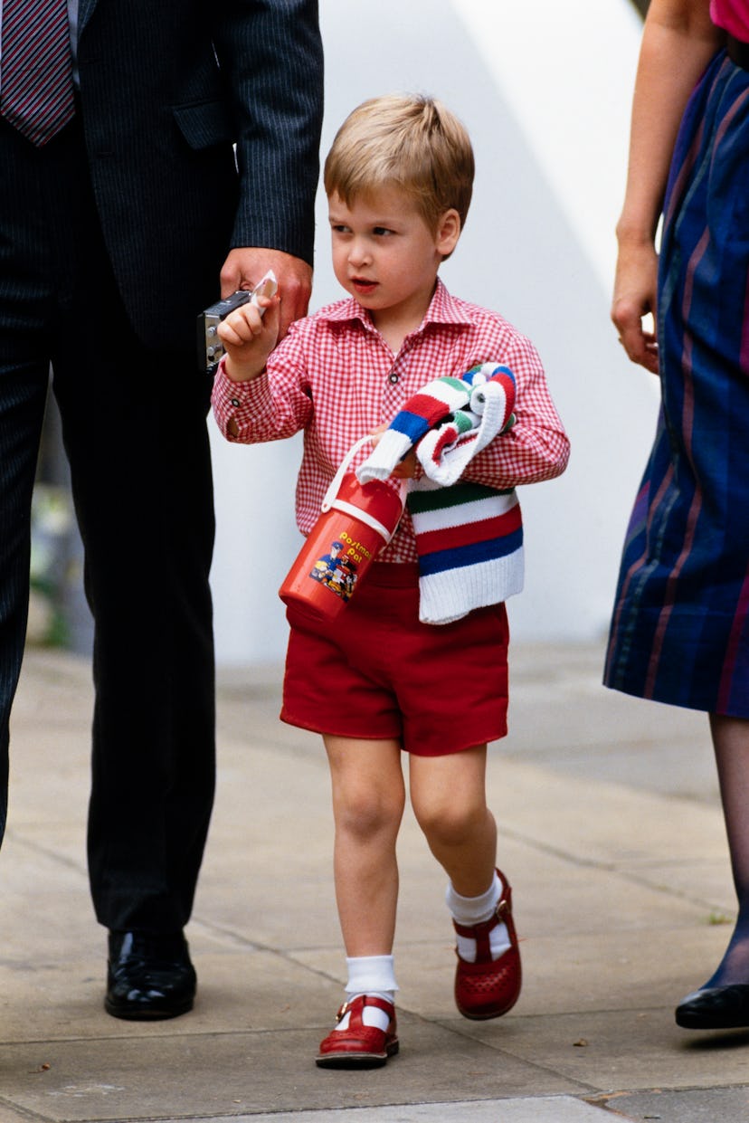 Prince William was cute in red