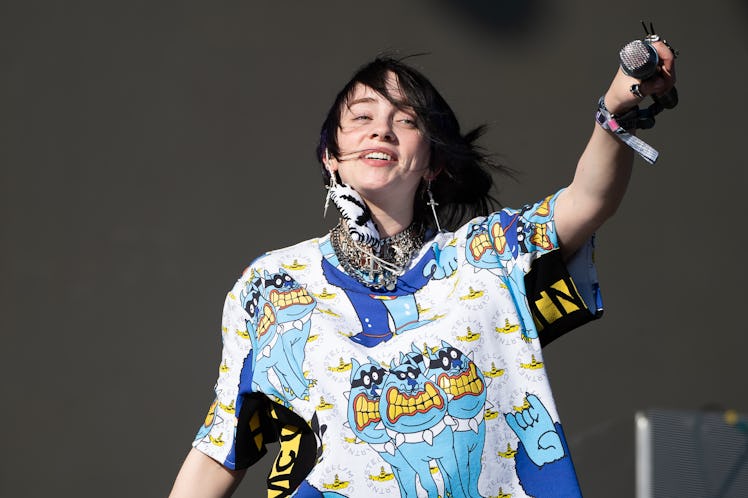 Billie Eilish performs live.