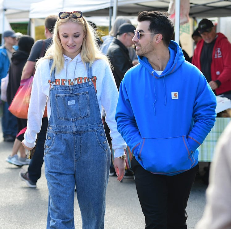 Joe Jonas and Sophie Turner take a stroll.