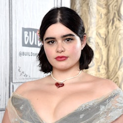 Barbie Ferreira's blue eyeshadow at the Givenchy Fall/Winter 2020 show was so very 1980s