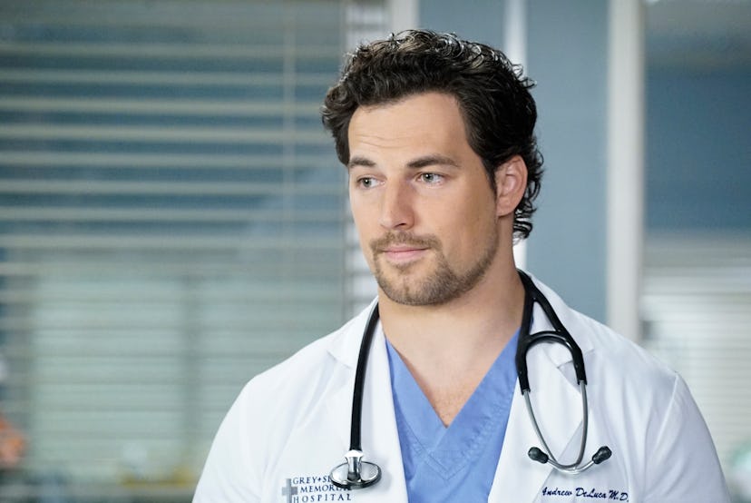 Giacomo Gianniotti plays Dr. Andrew DeLuca on 'Grey's Anatomy'