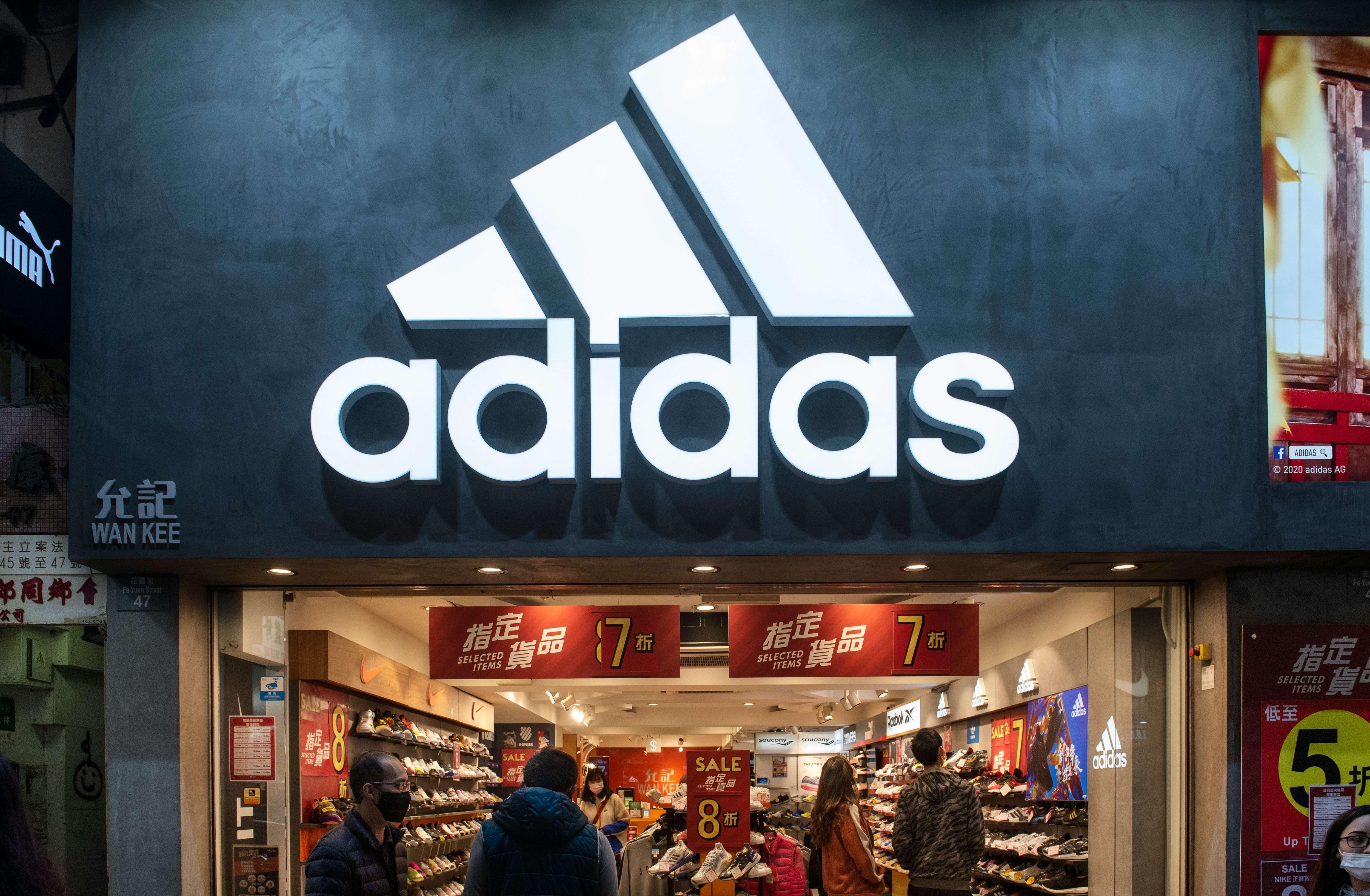 adidas sale in store