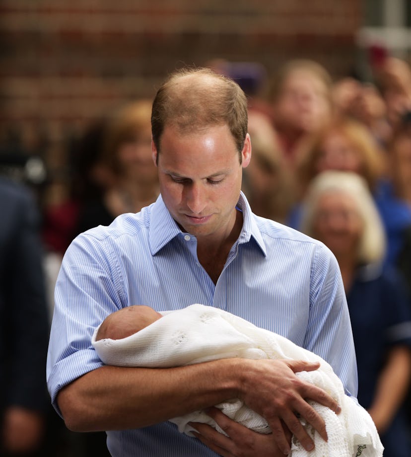 Prince William was clearly in love at first sight with Prince George.