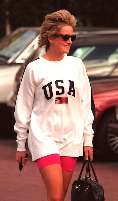 How To Recreate Princess Diana S Signature Cycling Shorts Look In 4 Steps