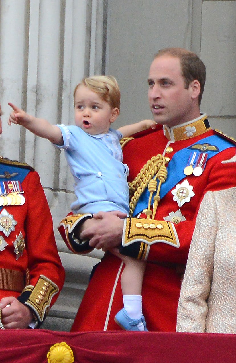 Prince George first joined the royal family for the Trooping the Colour in 2015.