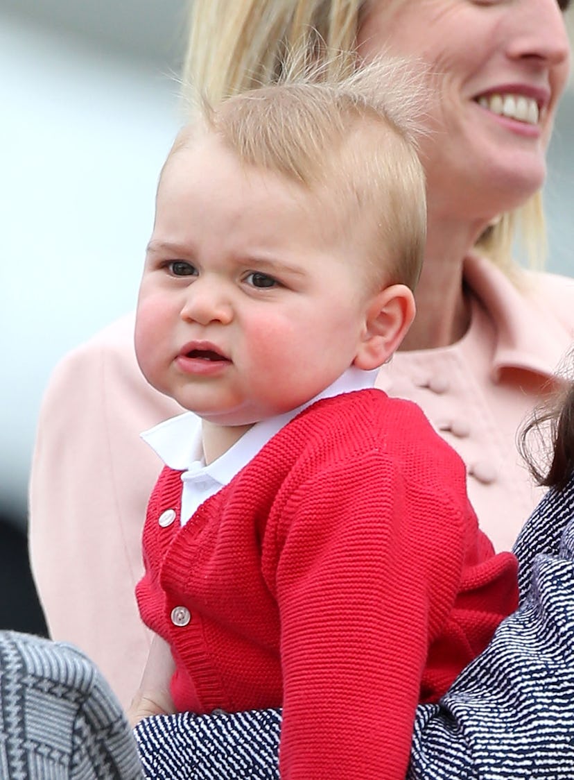 Prince George was super expressive from the get-go.