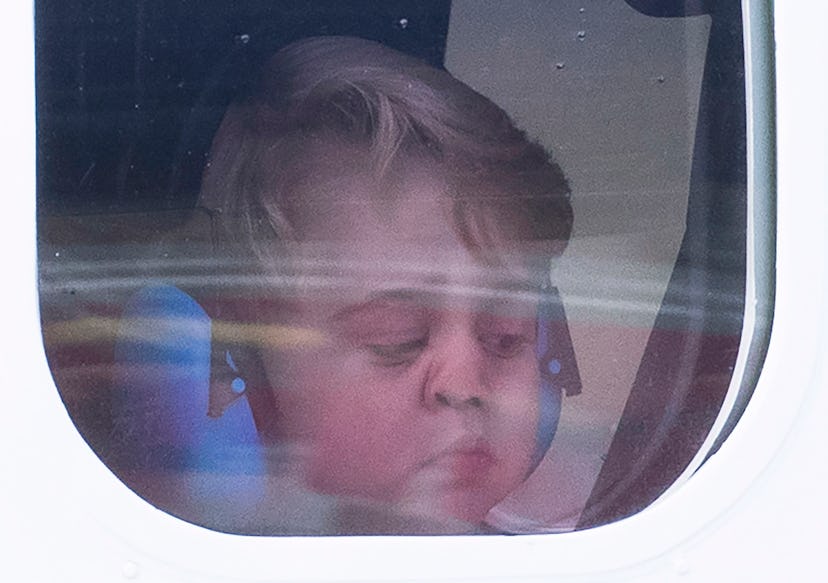 Prince George got silly on a plane in 2016.