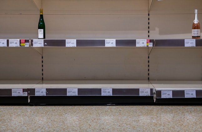 Wine options may be limited as certain stores during the coronavirus outbreak.