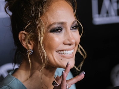 J.Lo's favorite nail polish colors include a lot of sparkle and shine